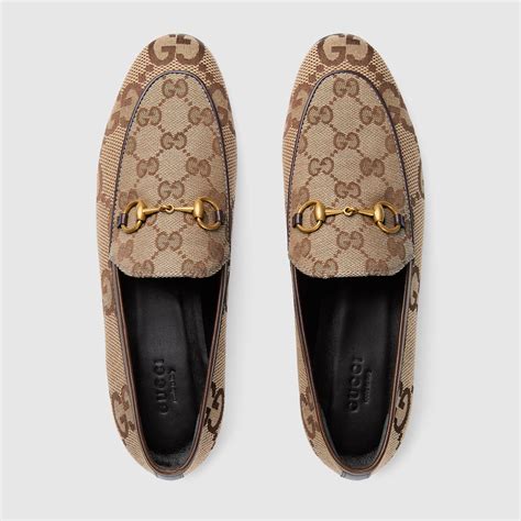 gucci gg supreme loafers|Gucci New Jordaan GG Supreme Canvas Loafer (Women).